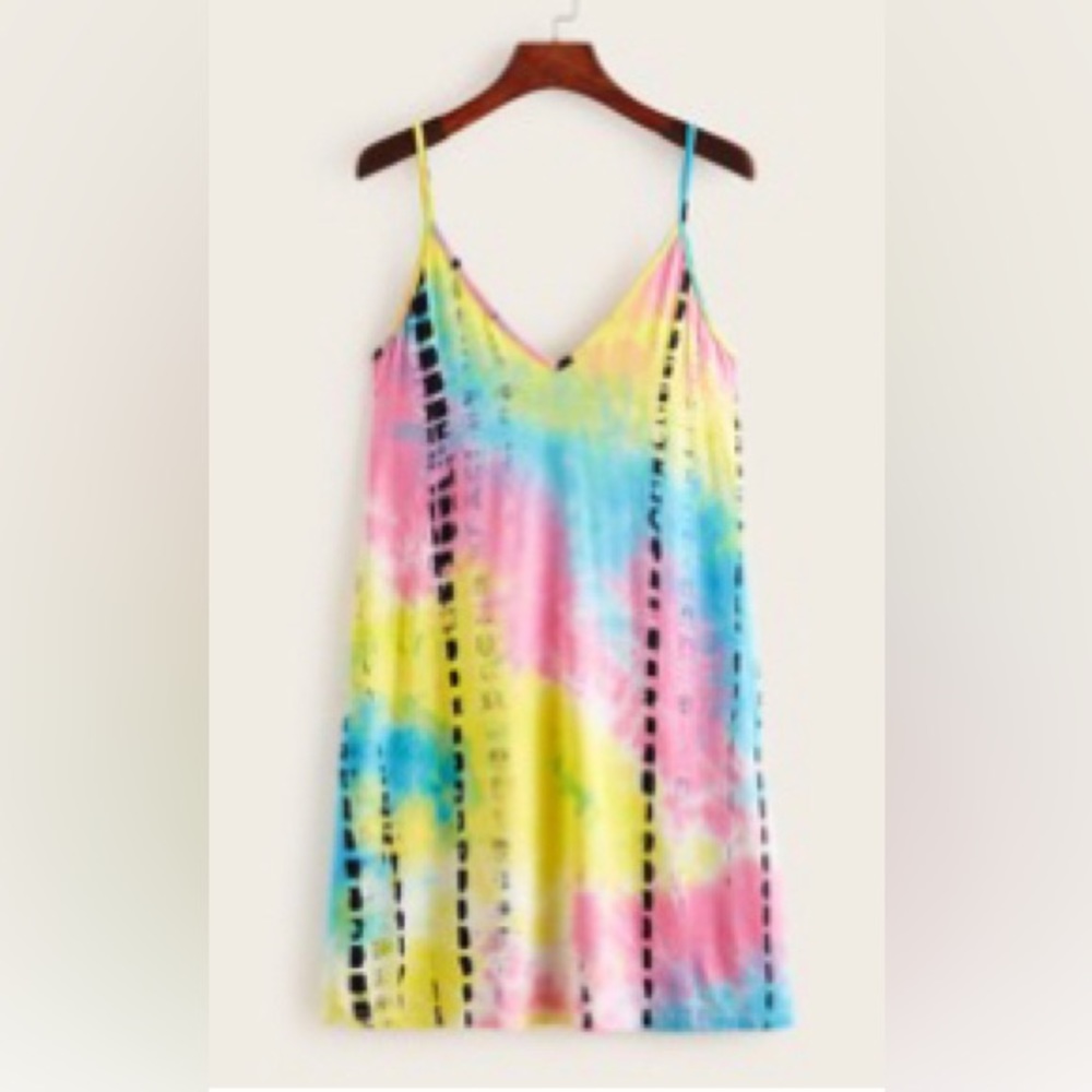 Tie dye cami dress‎